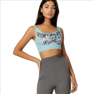 Athletic Works Blue White Racerback Sports Bra